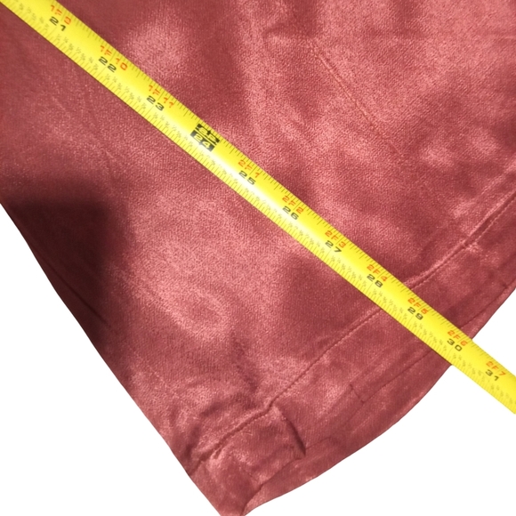 FRNCH Paris Women's Elastic Pull On Pocket Rust Brown Wide Leg Pants Size XL - Picture 8 of 9